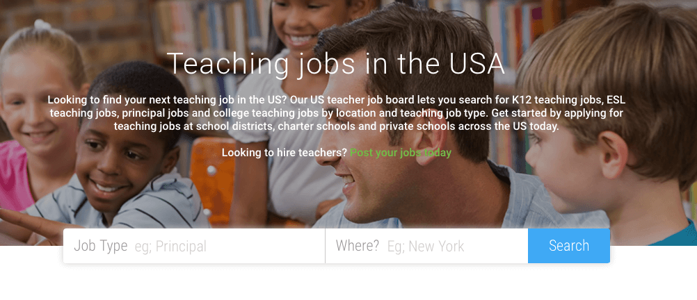 english teaching jobs in the usa